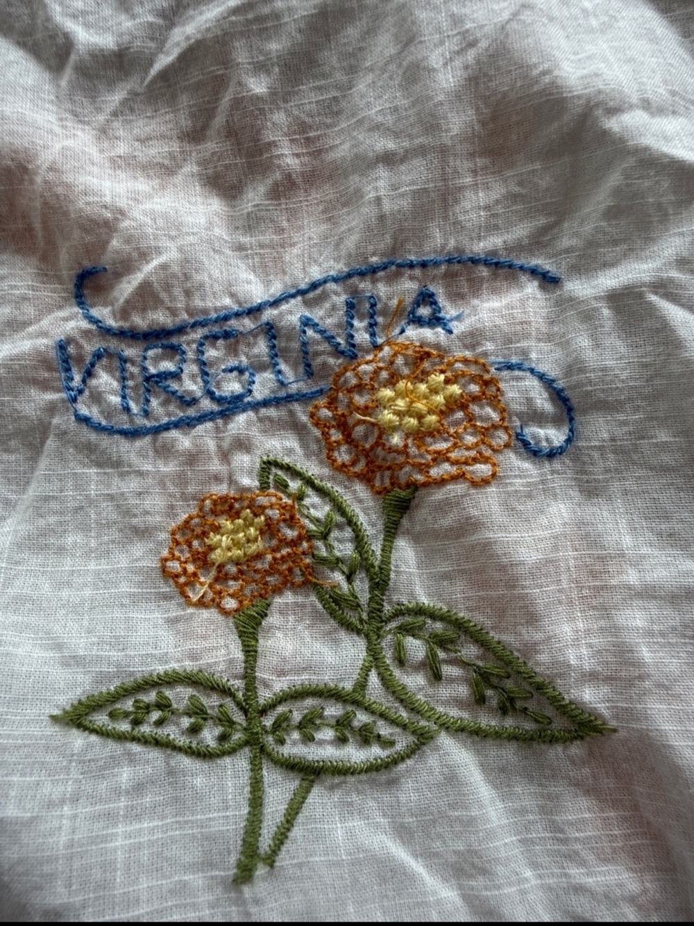 By Anthropologie 100% Cotton Embroidered Buttondown Shirt Size L - Picture 10 of 11